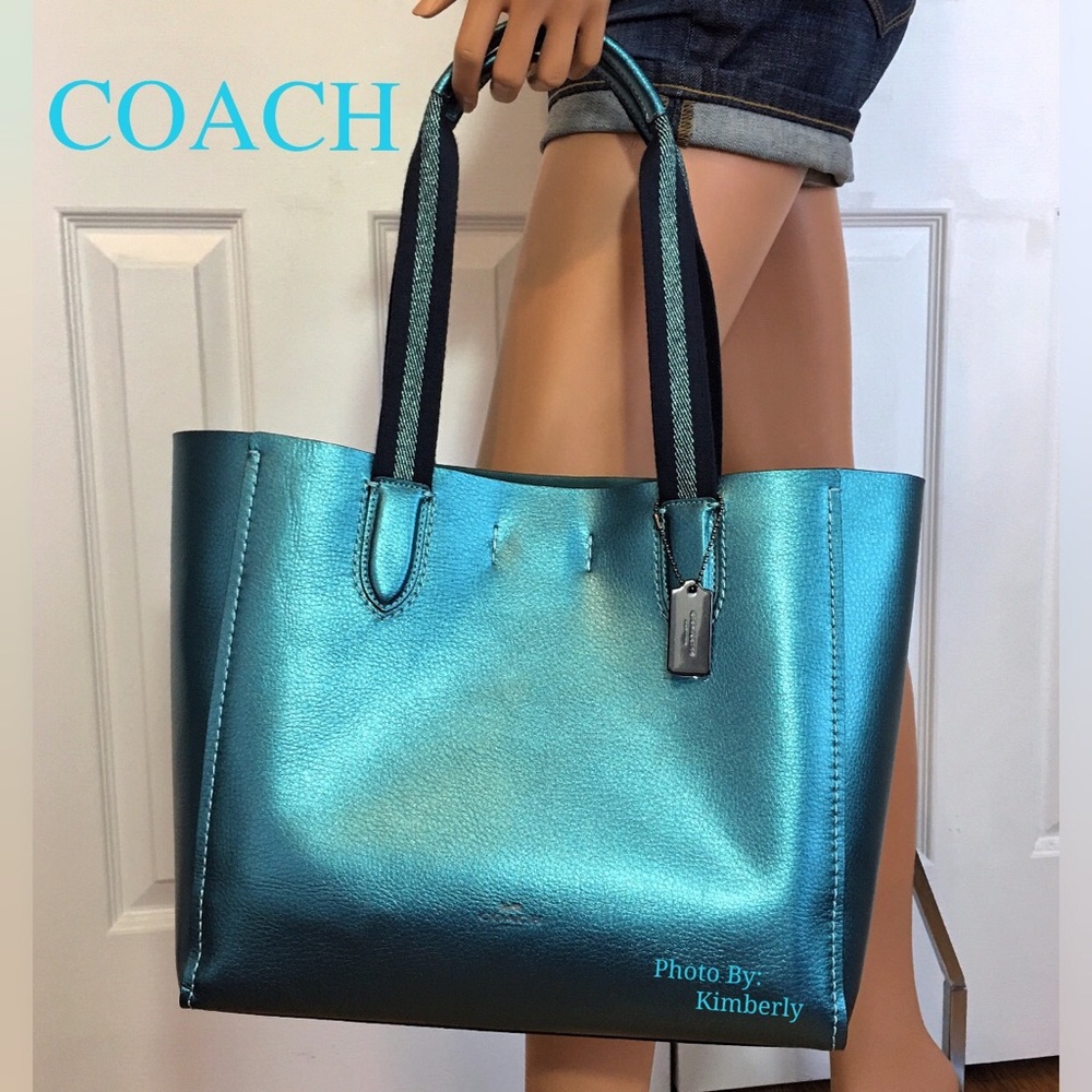 Coach Derby Leather Tote Bag Purse NWT - Picture 3 of 8